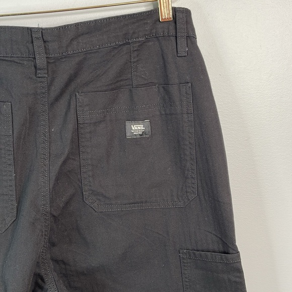 Vans NWT Union Relaxed Carpenter Pants Black Utility Wide Leg High Waist Size 30 - Picture 6 of 12